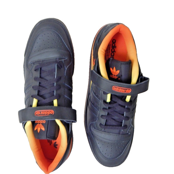 NWT Adidas Originals FORUM Low Sneaker Core Black Seismic Orange Men’s 12 US - Picture 15 of 16